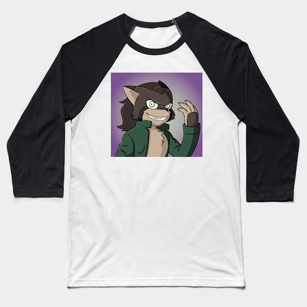 What Big Teeth You Have Baseball T-Shirt by Firestorm Fox